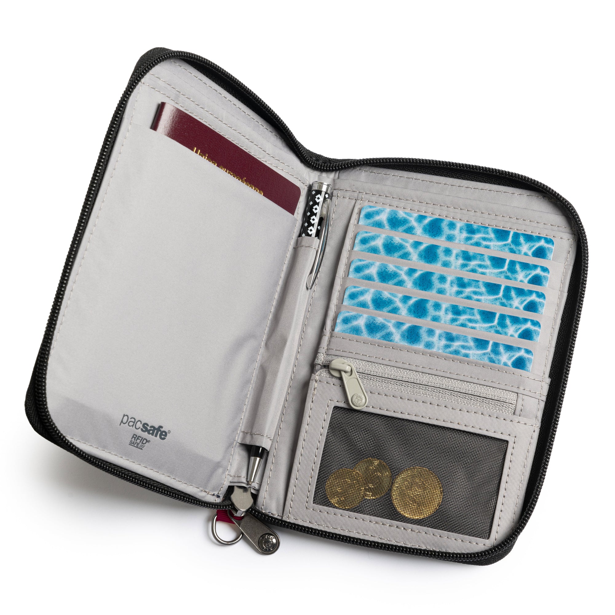 Product image of Pacsafe® RFIDsafe® RFID blocking compact travel organizer