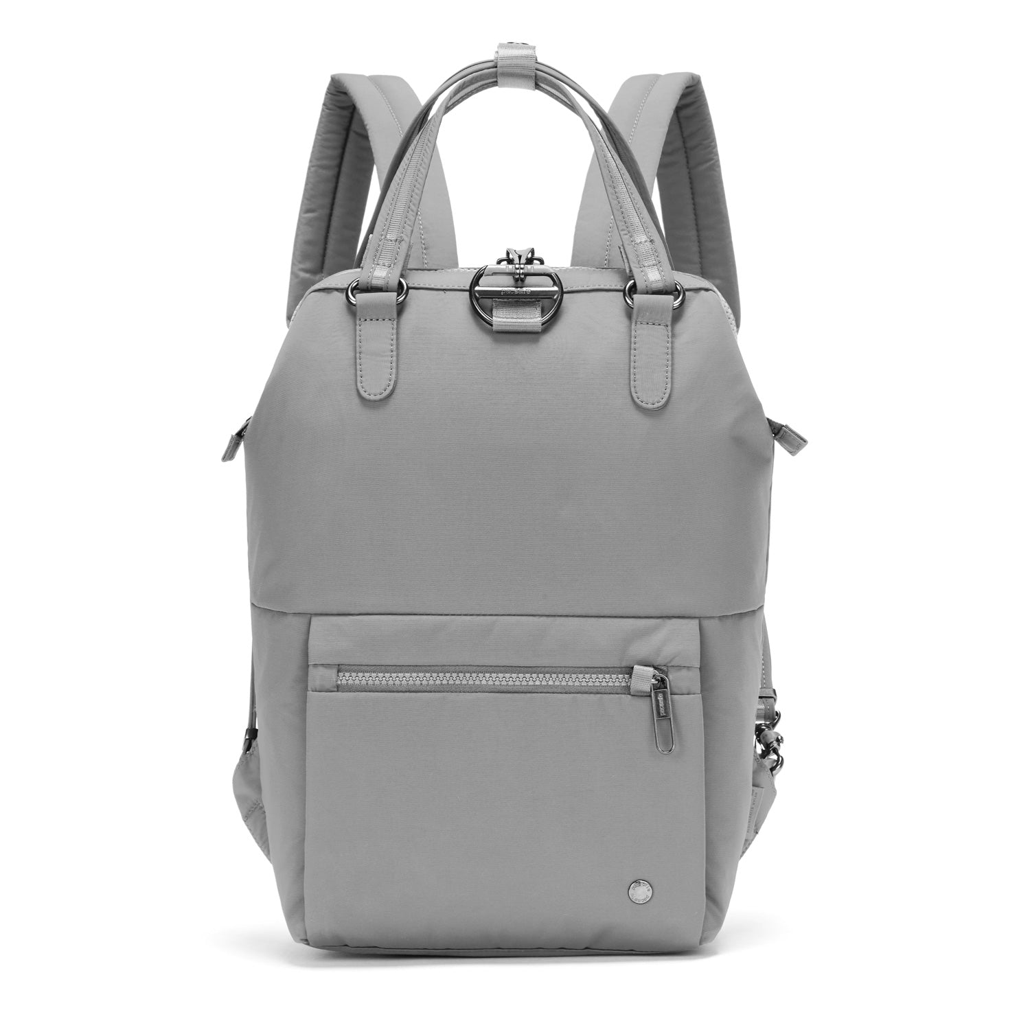 Mini grey backpack on sale