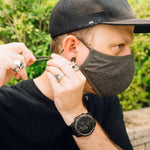 Protective & Reusable Silver iON Face Mask, Silver Gray