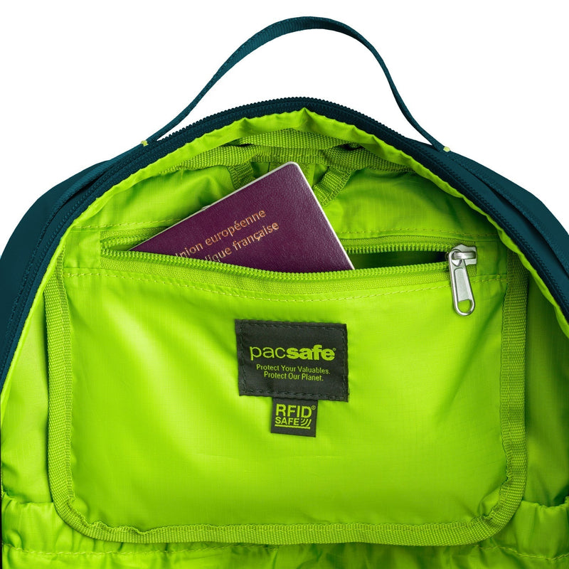 Pacsafe® ECO 25L anti-theft backpack, Tidal Teal