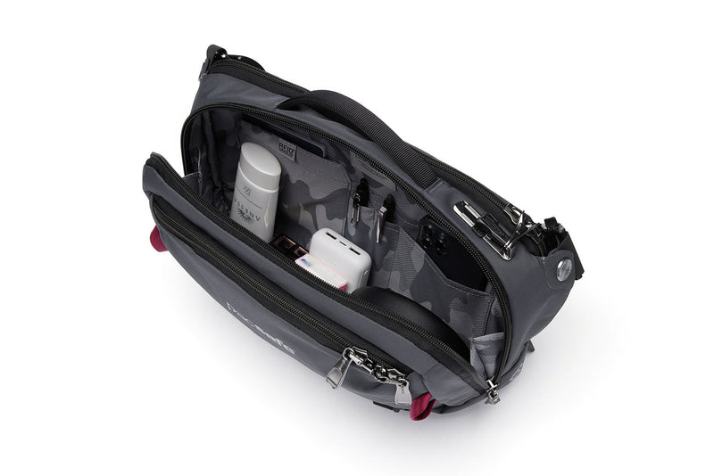 Pacsafe® EXP 12" anti theft sling crossbody, Slate