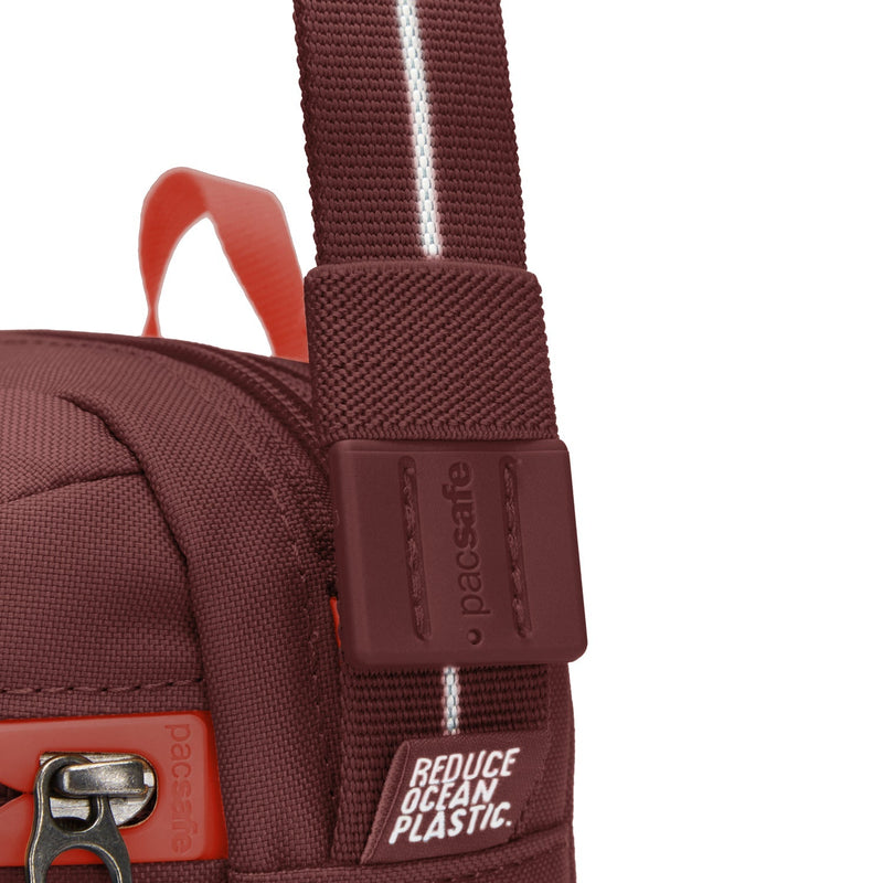 Pacsafe® GO anti-theft festival crossbody, Garnet Red