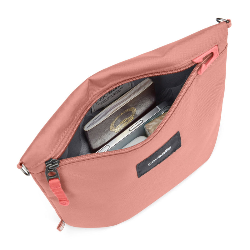 Pacsafe® GO anti-theft crossbody pouch, Rose