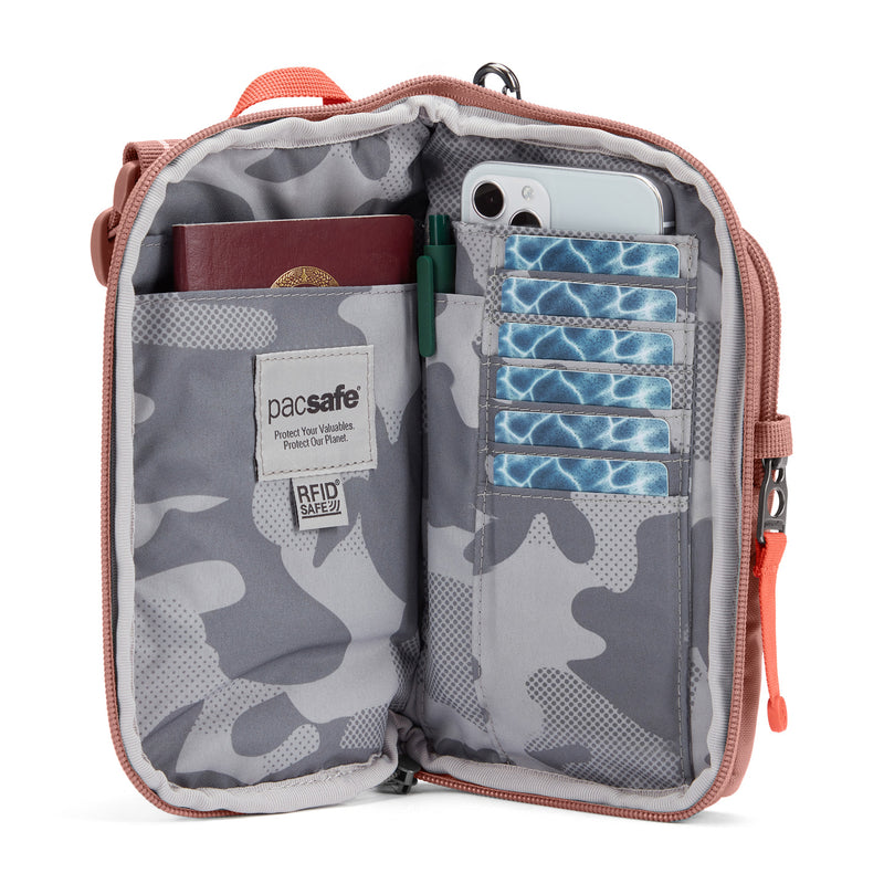 Pacsafe® GO anti-theft tech crossbody, Rose