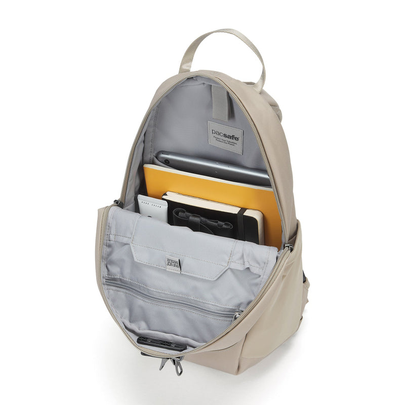Pacsafe® V 12L Anti-Theft Tech Backpack, Beige