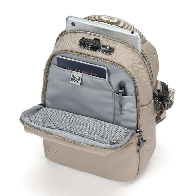 Pacsafe® V Anti-Theft Companion Crossbody, Beige
