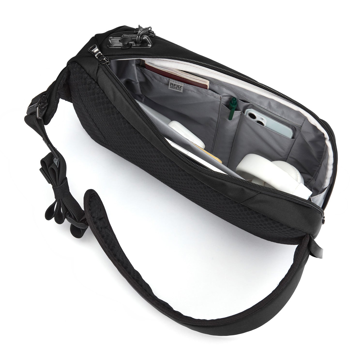 Pacsafe Vibe 325 sling pack /バイブ ワンショルダー Pacsafe® V Tech Anti-Theft Sling Pack – Pacsafe - Official UK Store