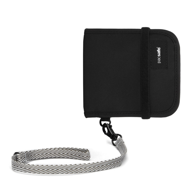 Pacsafe® RFIDsafe™ V100 RFID blocking bifold wallet, Black