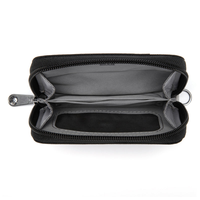 Pacsafe® RFIDsafe™ RFID blocking card wallet, Jet Black