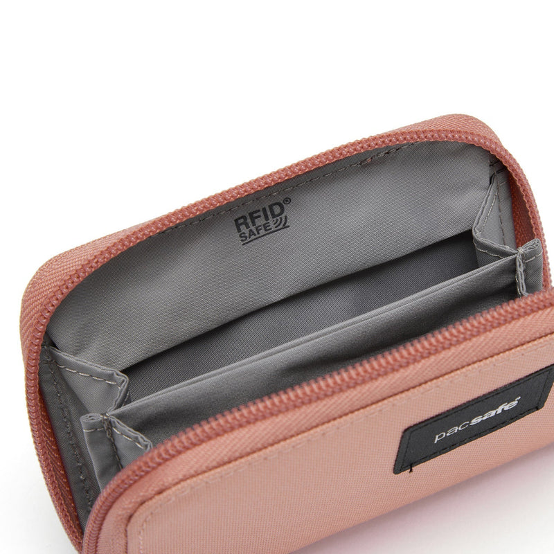 Pacsafe® RFIDsafe™ RFID blocking card wallet, Rose