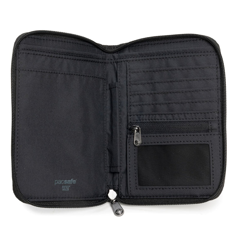 Pacsafe® RFIDsafe™ RFID blocking compact travel organizer, Black