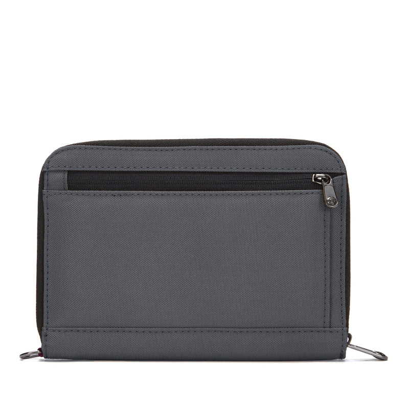 Pacsafe® RFIDsafe™ RFID blocking compact travel organizer, Slate