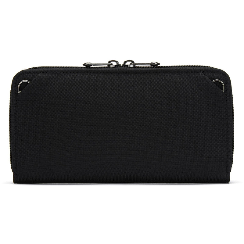 Pacsafe® RFIDsafe™ RFID blocking continental wallet, Jet Black