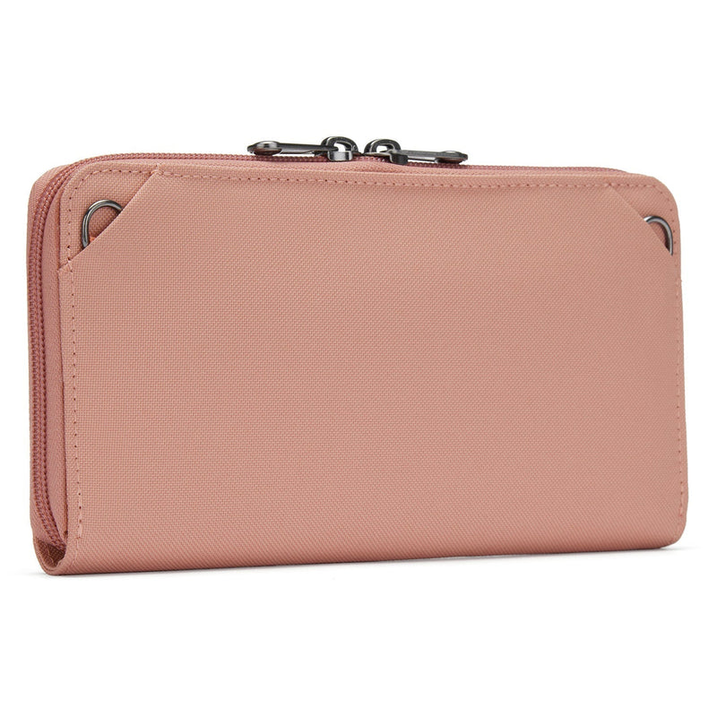 Pacsafe® RFIDsafe™ RFID blocking continental wallet, Rose