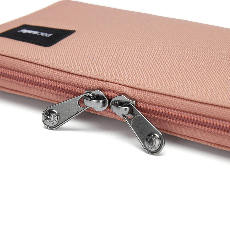 Pacsafe® RFIDsafe™ RFID blocking continental wallet, Rose