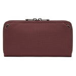 Pacsafe® RFIDsafe™ RFID blocking continental wallet, Garnet Red