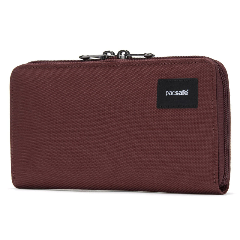 Pacsafe® RFIDsafe™ RFID blocking continental wallet, Garnet Red