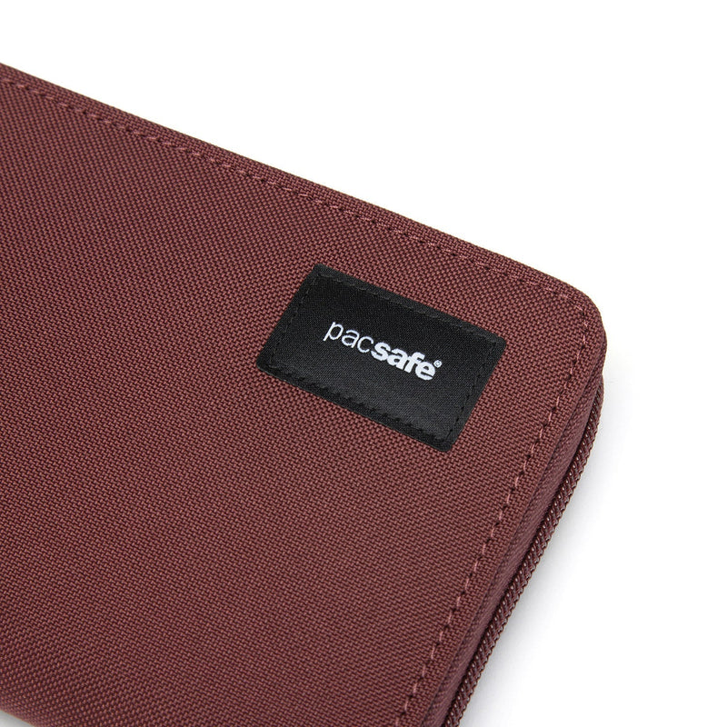 Pacsafe® RFIDsafe™ RFID blocking continental wallet, Garnet Red