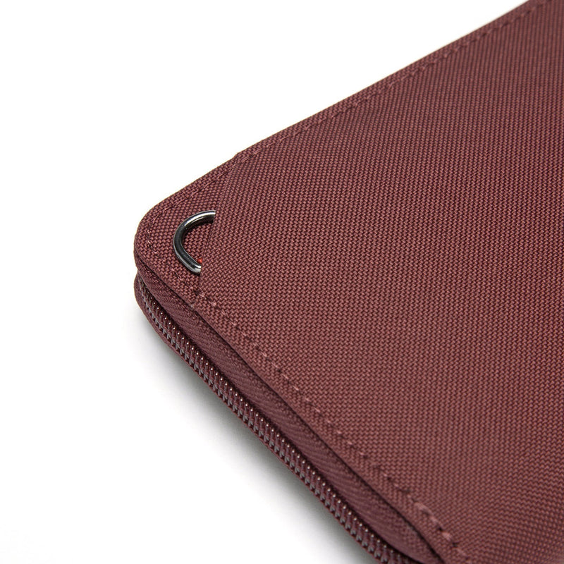 Pacsafe® RFIDsafe™ RFID blocking continental wallet, Garnet Red