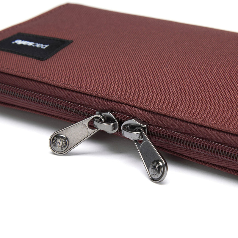 Pacsafe® RFIDsafe™ RFID blocking continental wallet, Garnet Red