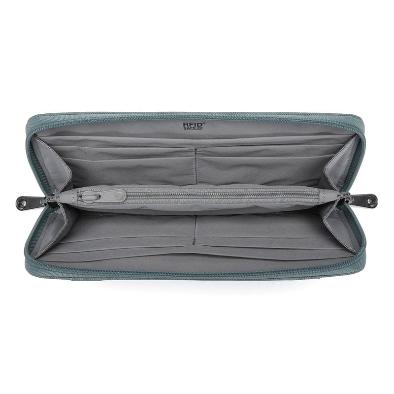 Pacsafe® RFIDsafe™ RFID blocking continental wallet, Fresh Mint