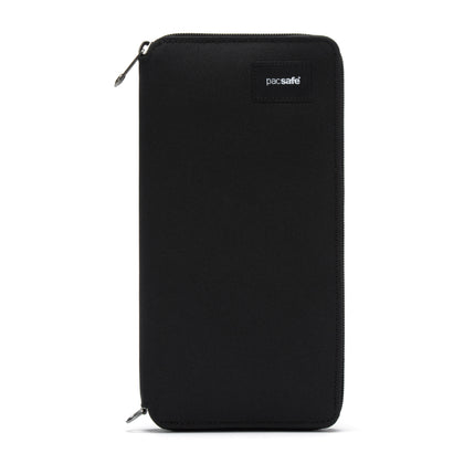 Pacsafe® RFIDsafe™ RFID blocking travel wallet, Jet Black