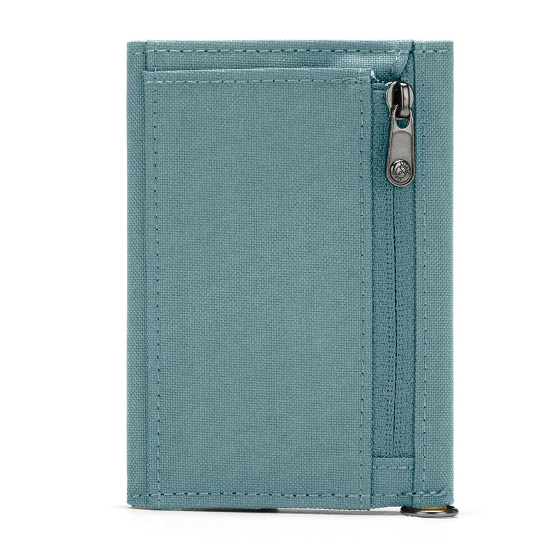 Pacsafe® RFIDsafe™ RFID blocking trifold wallet, Fresh Mint