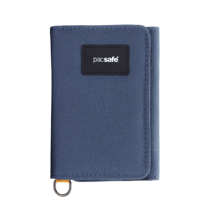 Pacsafe® RFIDsafe™ RFID blocking trifold wallet, Coastal Blue