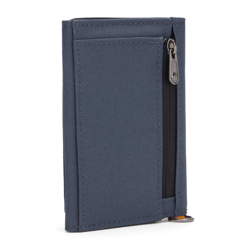 Pacsafe® RFIDsafe™ RFID blocking trifold wallet, Coastal Blue