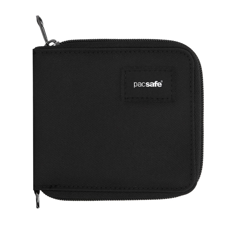 Pacsafe® RFIDsafe™ RFID blocking zip around wallet, Black