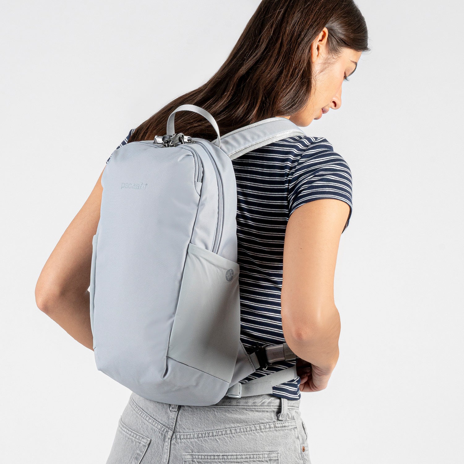 Pacsafe® V 12L Anti-Theft Tech Backpack, Digital Gray