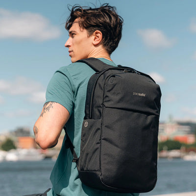 Pacsafe® V 20L Anti-Theft City Backpack (lifestyle)