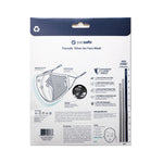 Protective & Reusable Silver iON Face Mask, Silver Beige