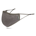 Protective & Reusable Silver iON Face Mask, Silver Gray