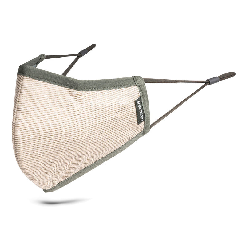 Protective & Reusable Silver iON Face Mask, Silver Beige