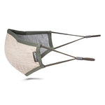 Protective & Reusable Silver iON Face Mask, Silver Beige