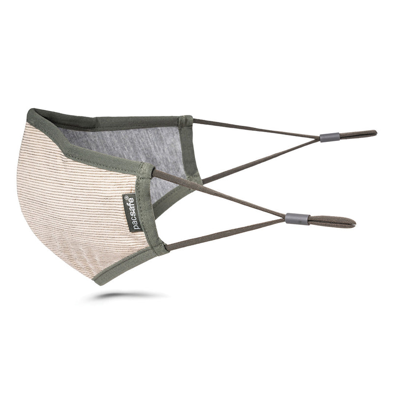 Protective & Reusable Silver iON Face Mask, Silver Beige