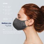 Protective & Reusable Silver iON Face Mask, Silver Gray