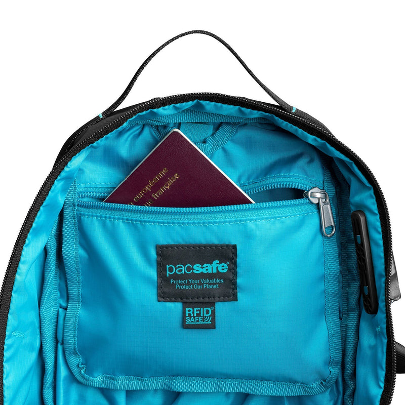 Pacsafe® ECO 12L anti-theft sling backpack, Black