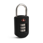 Pacsafe® Prosafe® 1000 Travel Sentry® Approved combination padlock, Black