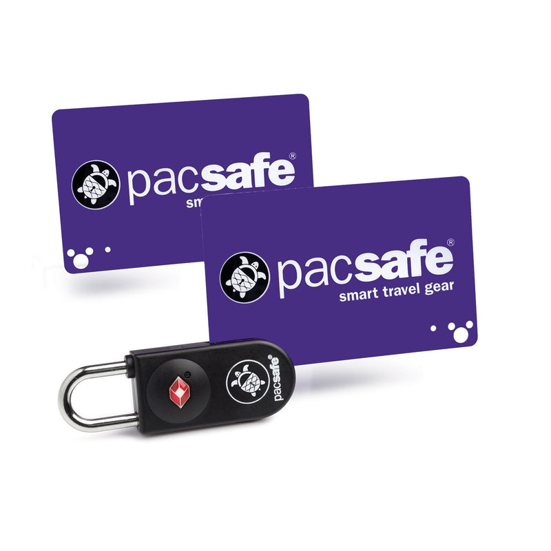 Pacsafe® Prosafe® 750 Travel Sentry® Approved key-card padlock, Black