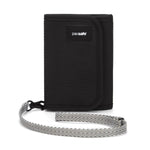 RFIDsafe® V125 RFID blocking trifold wallet, Black