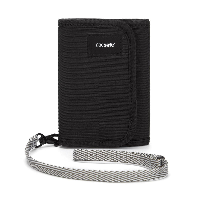 RFIDsafe® V125 RFID blocking trifold wallet, Black