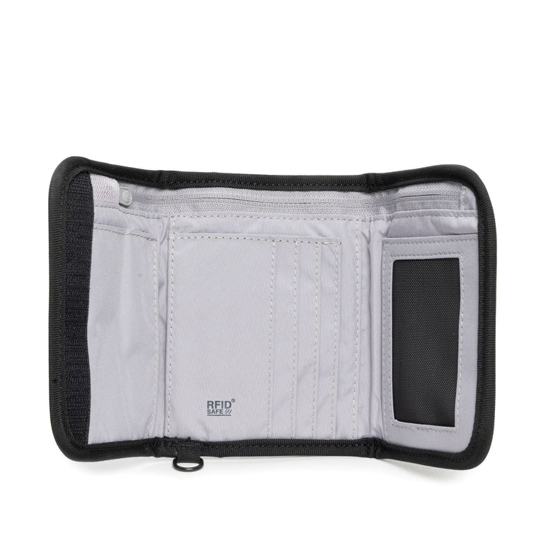 RFIDsafe® V125 RFID blocking trifold wallet, Black