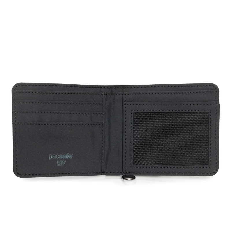 Pacsafe® RFIDsafe™ RFID blocking bifold wallet, Black