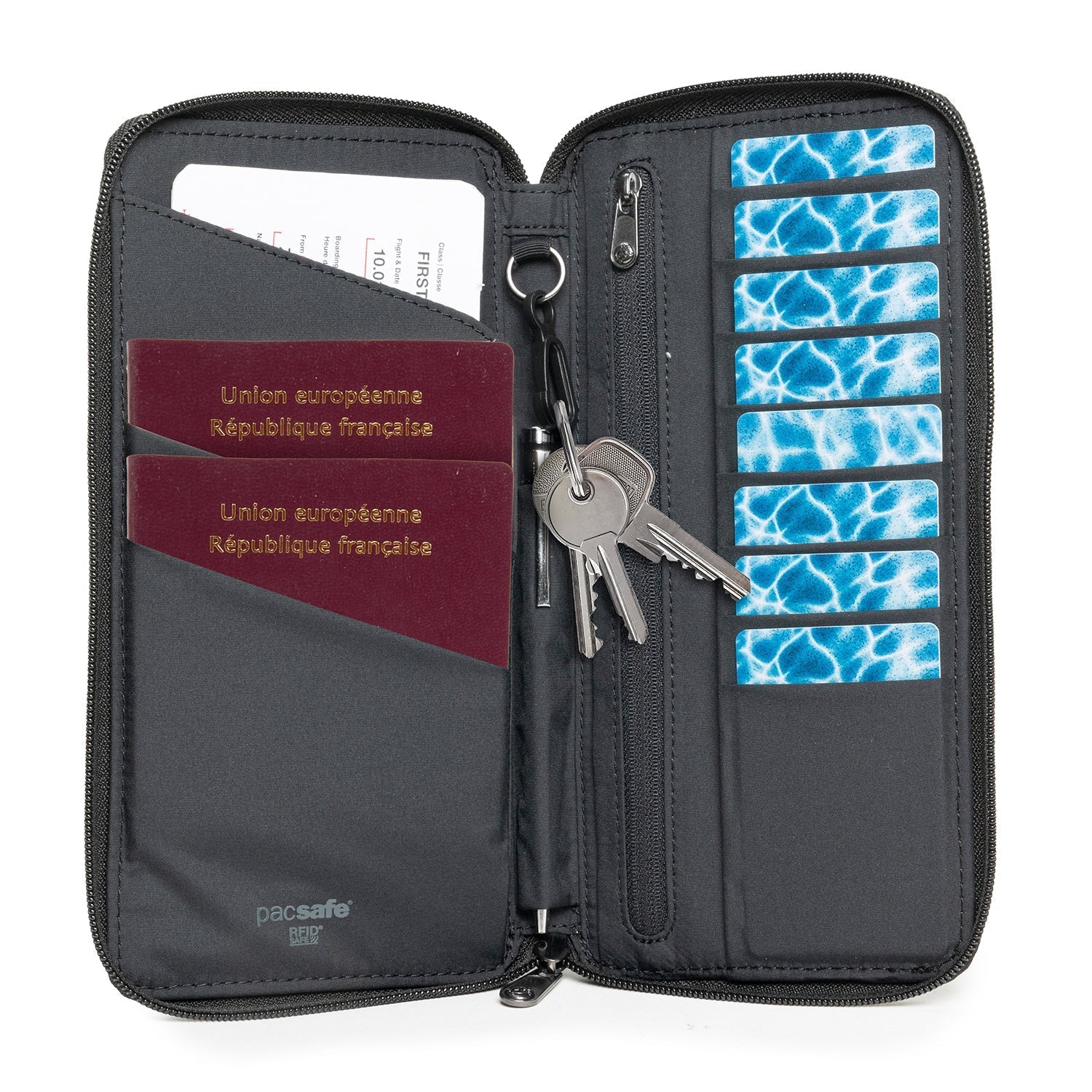 Pacsafe® RFIDsafe® RFID blocking travel wallet